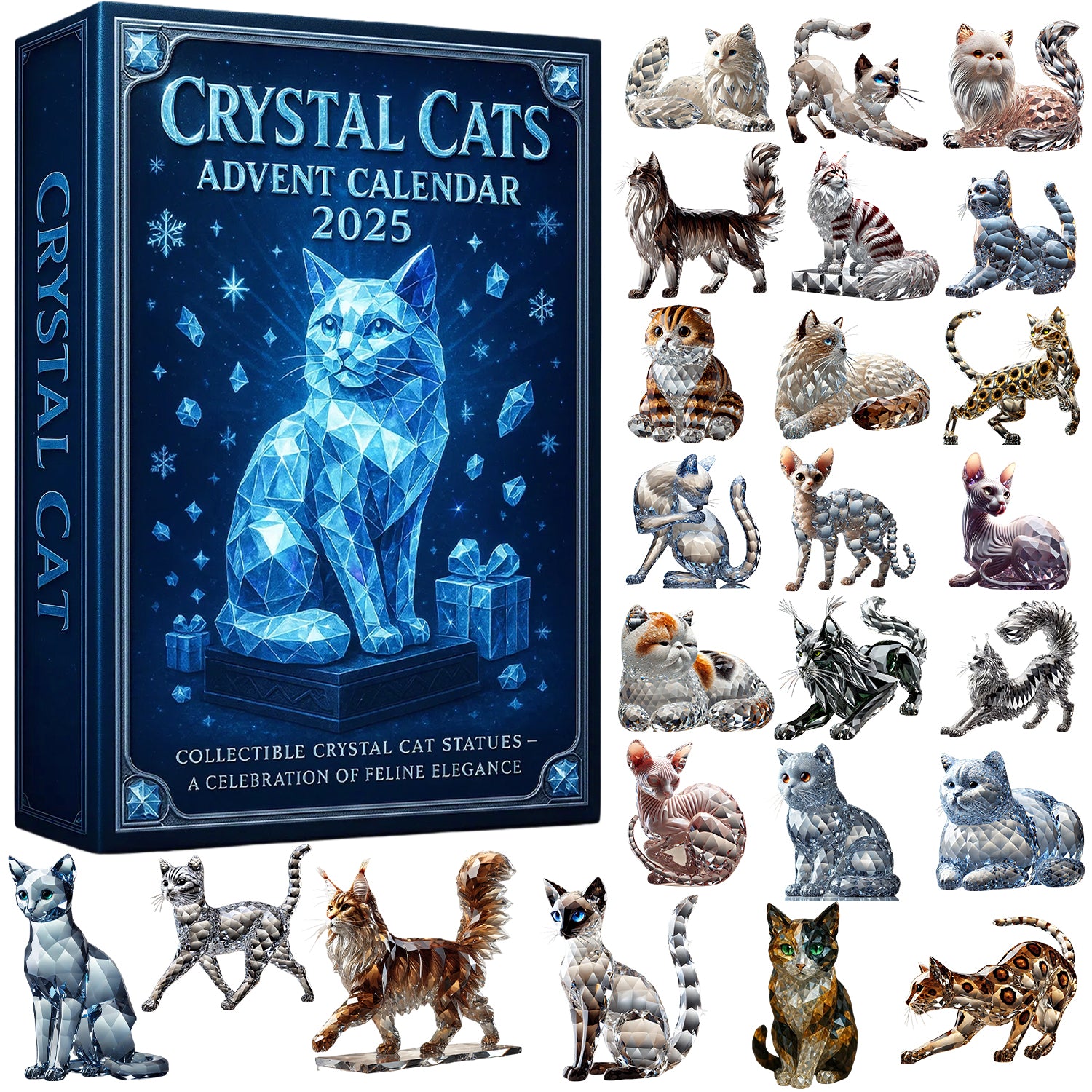 Crystal Cats Advent Calendar 2025 