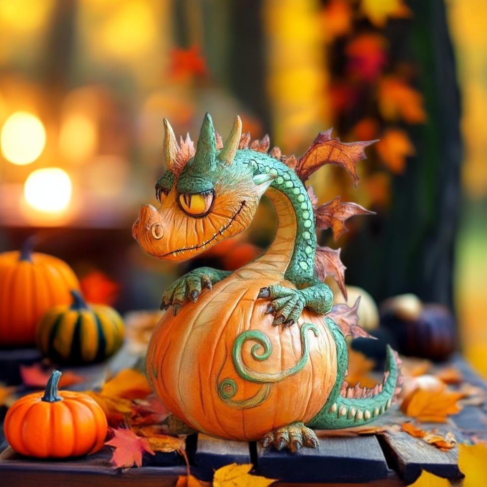 🎃🐉 Pumpkin Dragon – The Guardian of Your Halloween Spirit!