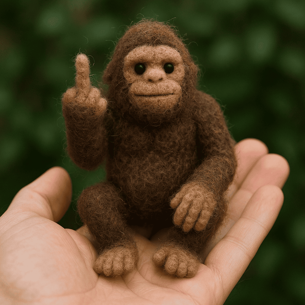 Middle Finger Gorilla Plush